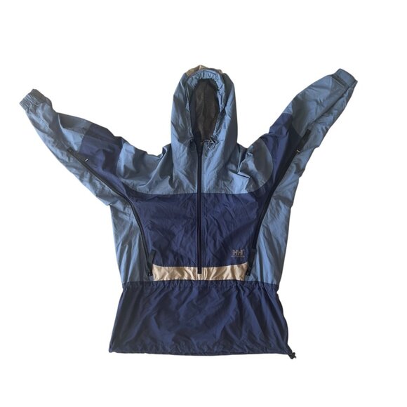 Helly Hansen Ski Snowboard WP Packable Hood Jacket Blue Color block- Size Small - Picture 6 of 6